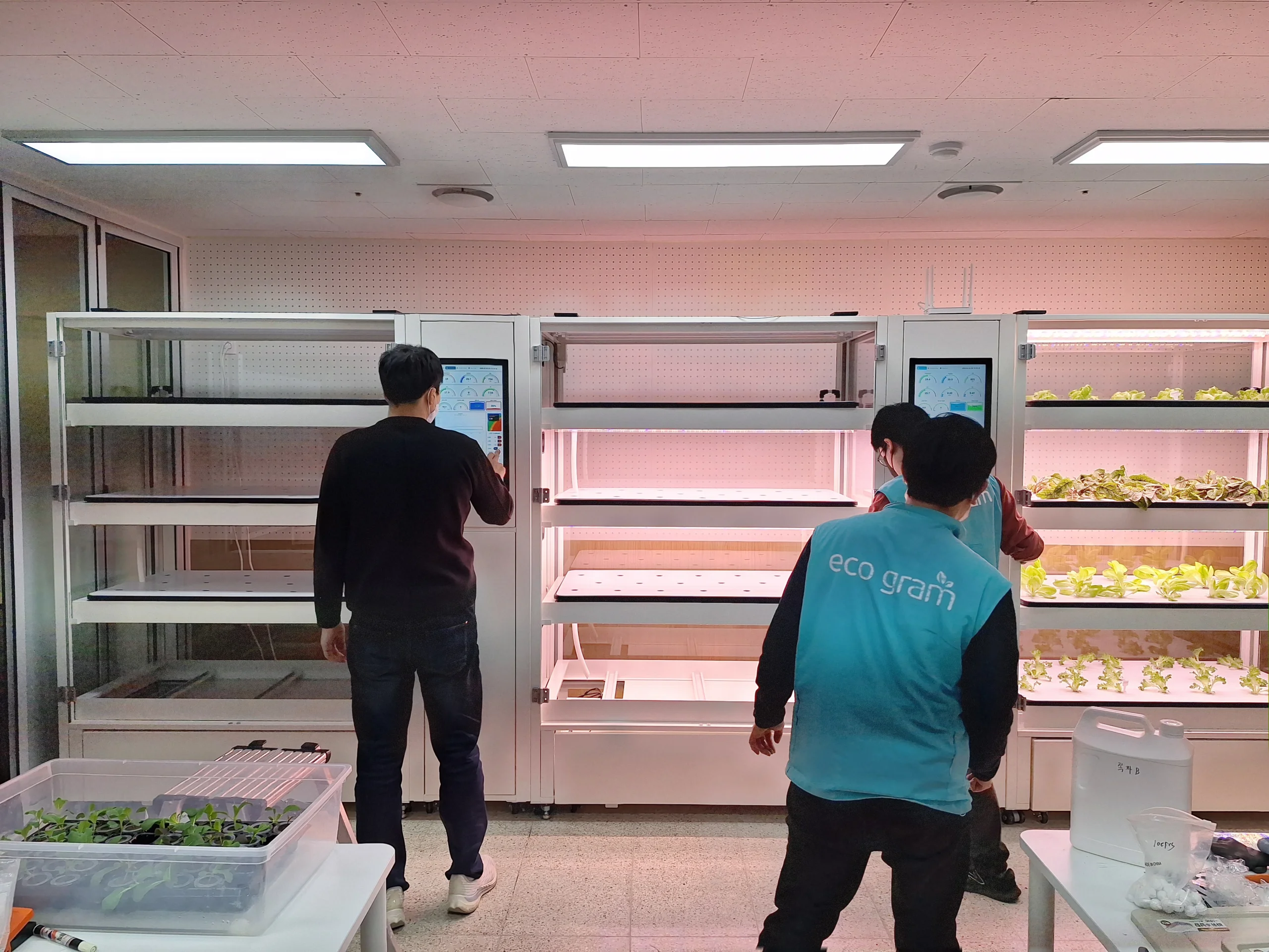 경남 거창 특수학교 교육시설 AI 스마트팜 설치 현장 사진 2