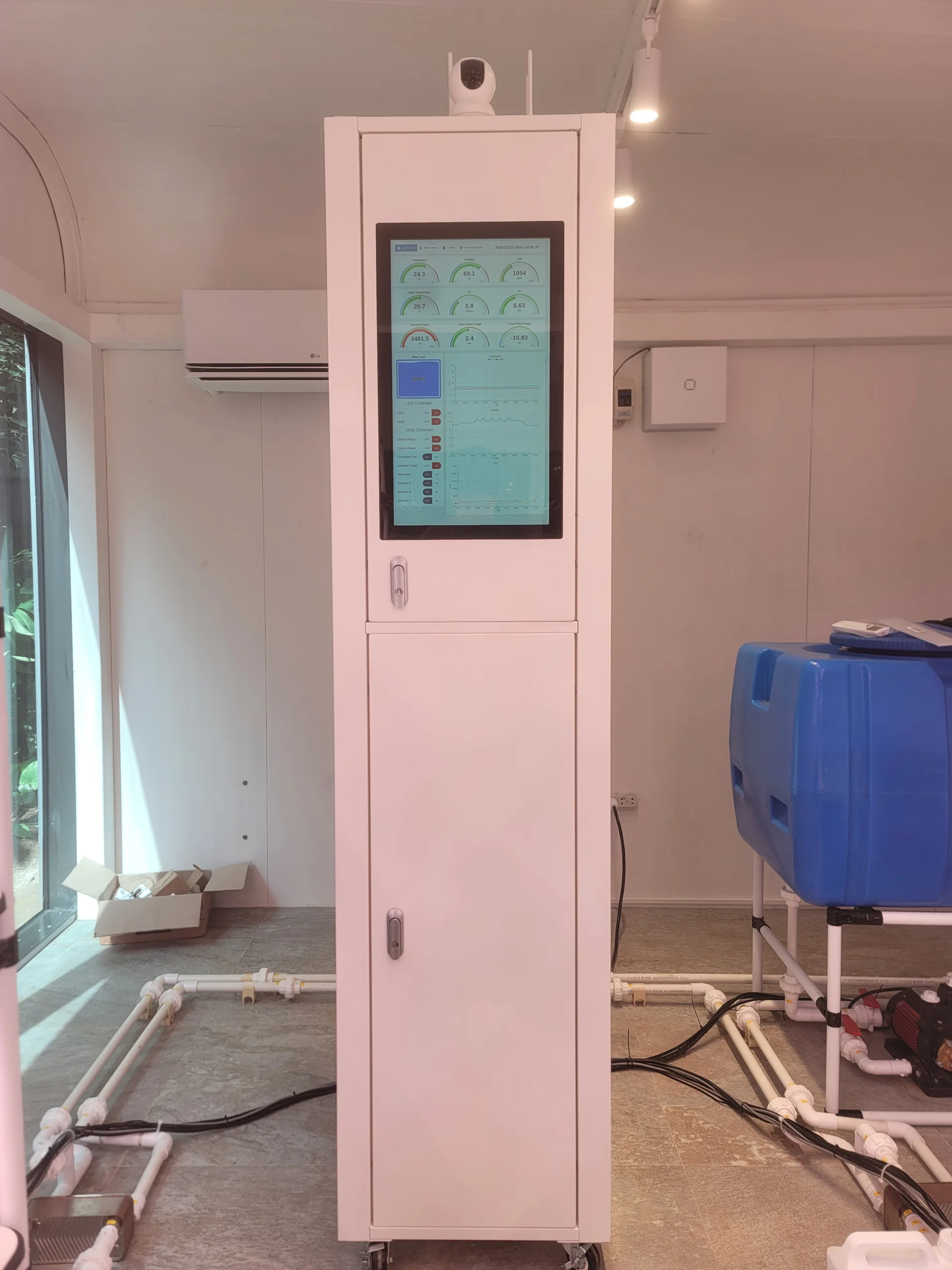 필리핀 마닐라 해외 실내농장 AI 스마트팜 설치 현장 사진 2