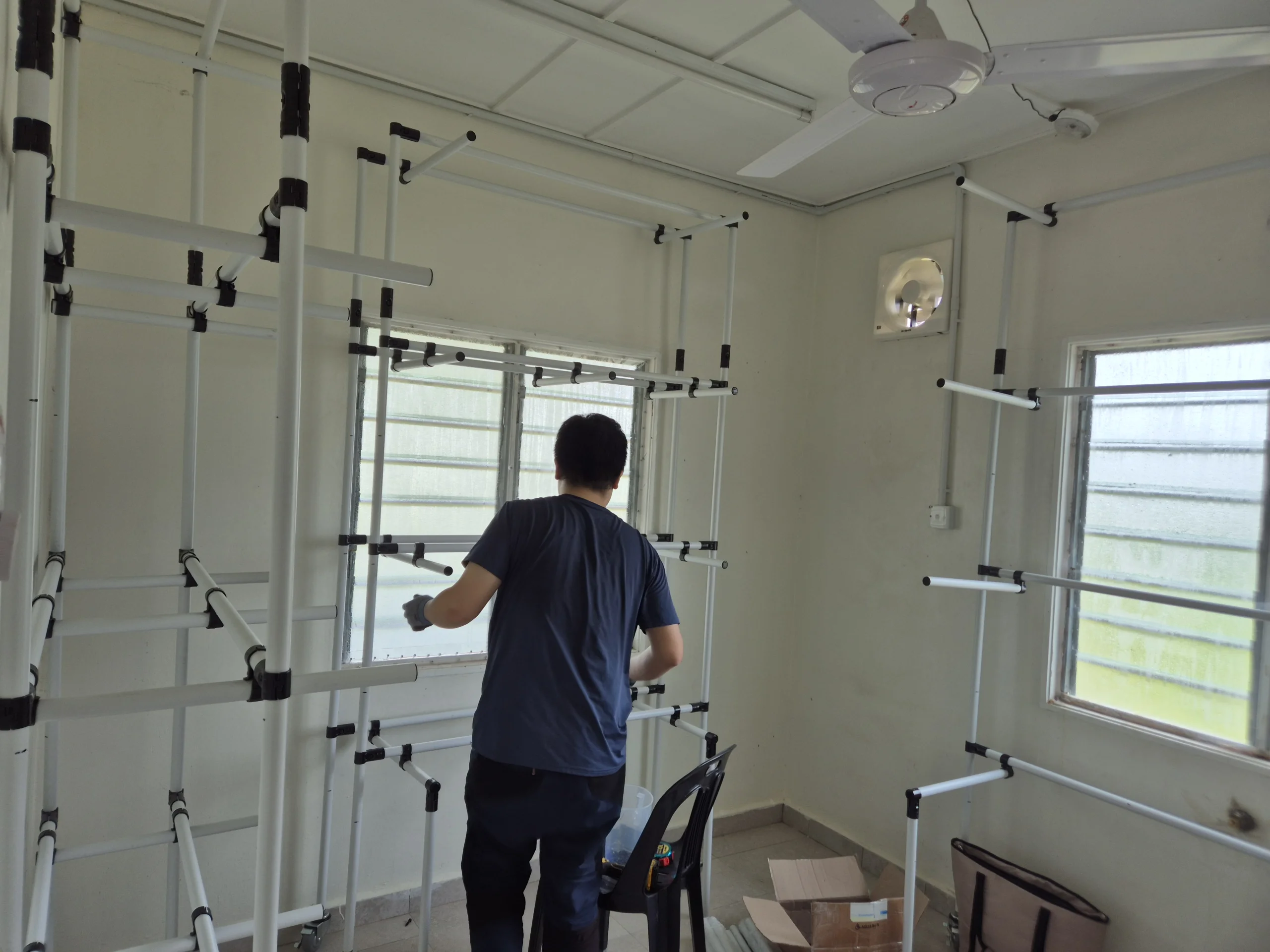 AI스마트팜창업 좁은 실내 공간을 활용한 설치 현장